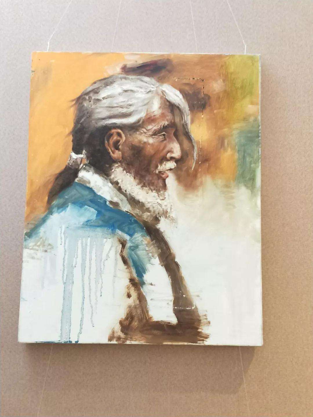 王诗芸《老人》 指导老师:田鲁研究方向:美术学(油画)