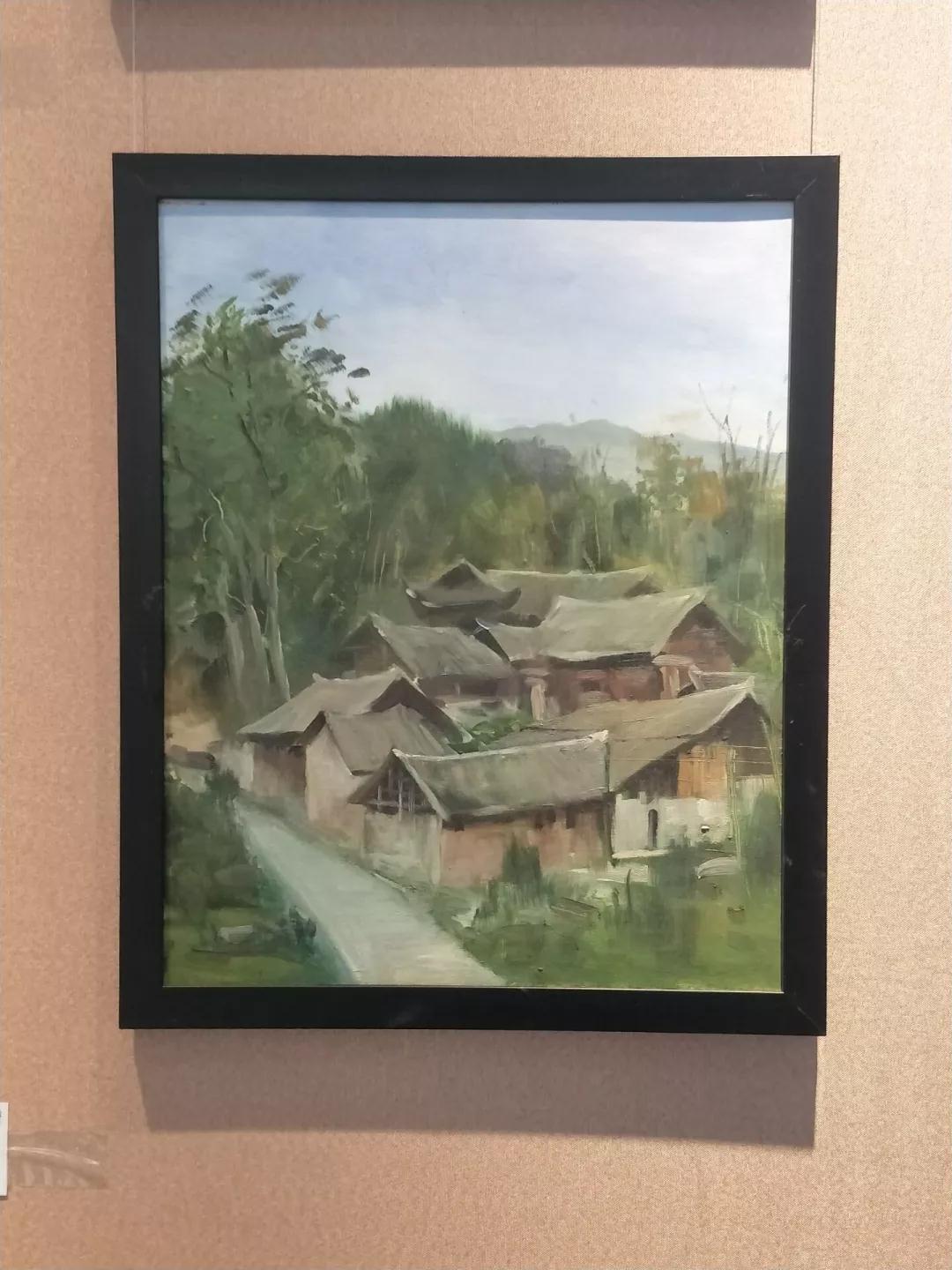 张秋莹《苗寨》 指导老师:田鲁研究方向:美术学(油画)