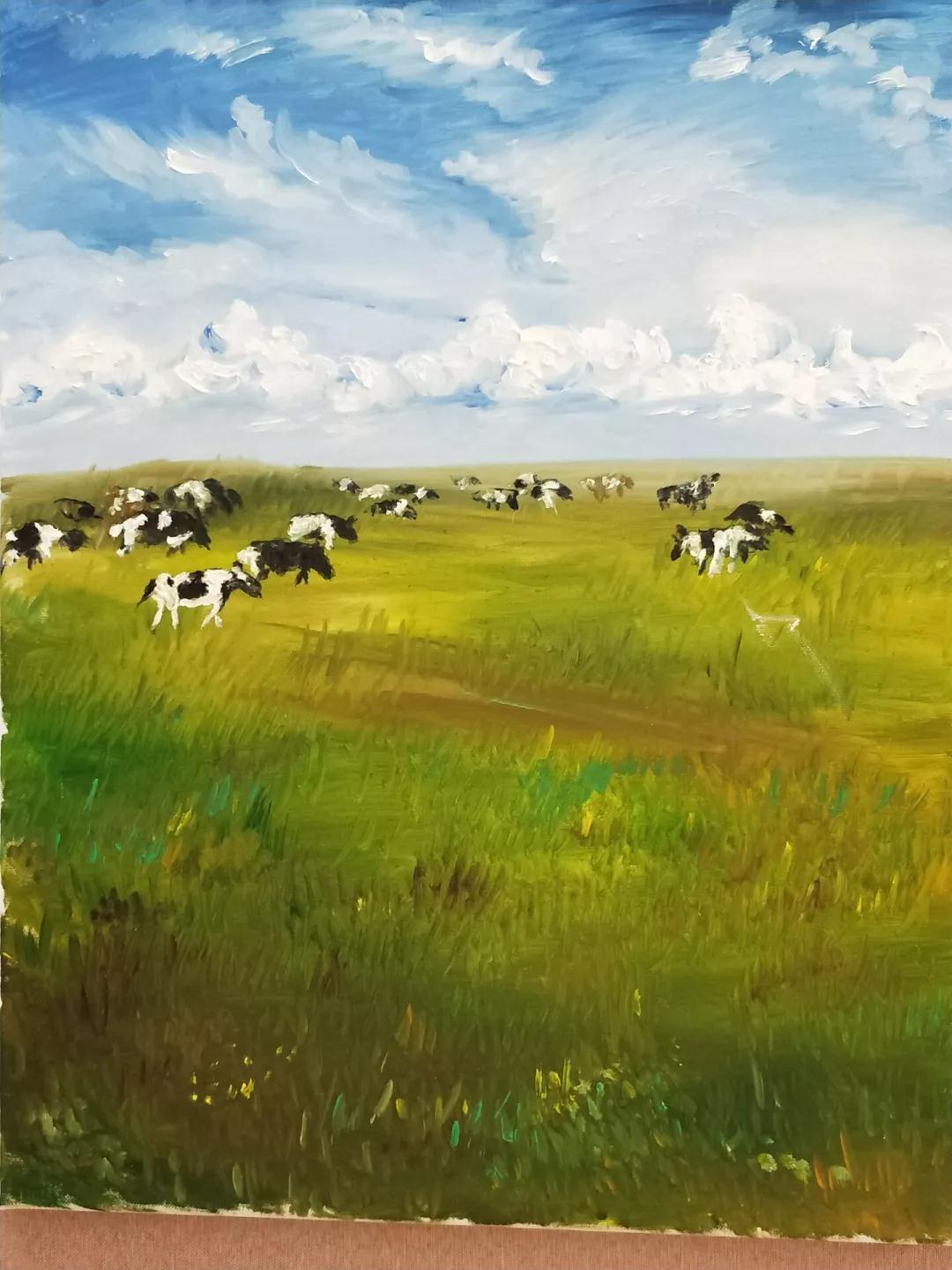 王诗芸《绿》 指导老师:田鲁研究方向:美术学(油画)