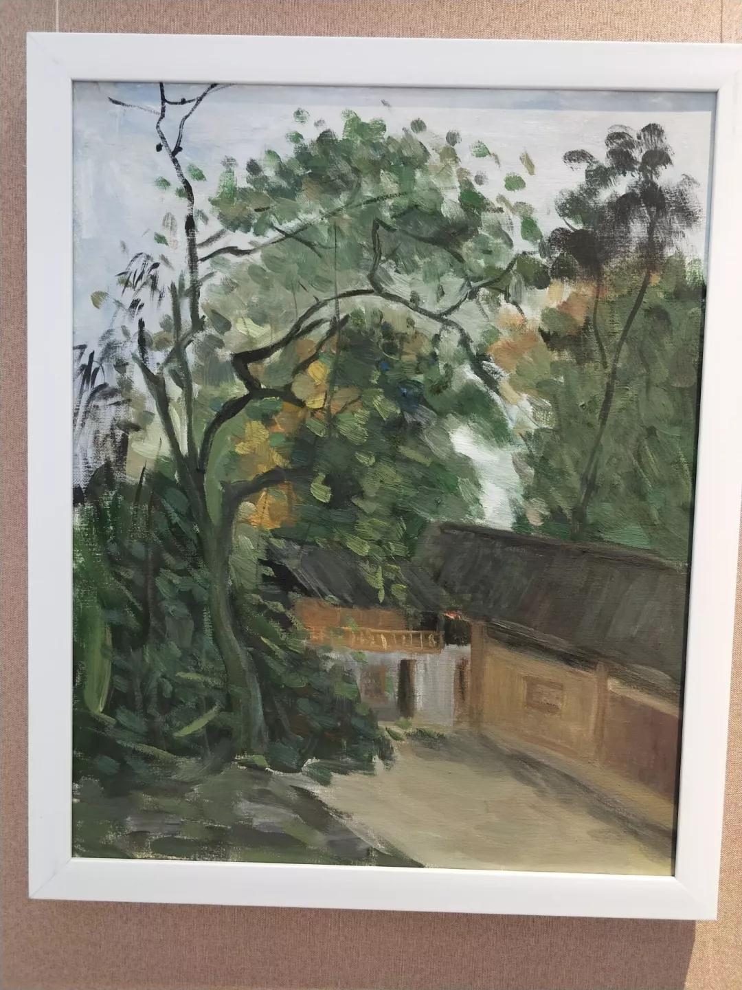 张秋莹《小山村》 指导老师:田鲁研究方向:美术学(油画)